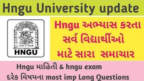 Hngu Result 2023 - Hngu circular today - Hngu information today #hngu