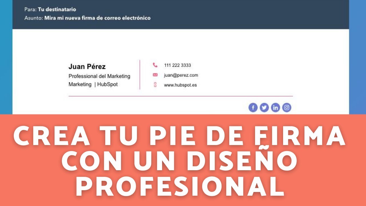 CREAR PIE DE FIRMA YouTube