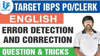 Target IBPS PO/CLERK 2019 | Error Detection and Correction Question & Tricks | By Shreyans Kothari
