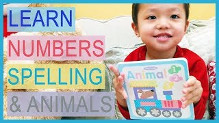 Matthew reads Animal 123 book by Tiny Touch | Kids learn numbers, reading and spelling!