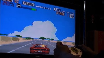 OutRun MEGA DRIVE Coconuts Beach Turbo Racer
