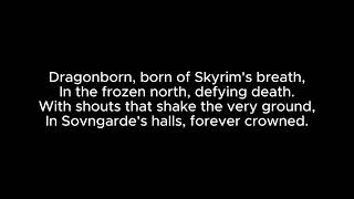 Shouts of Sovngarde | Lyrics Video