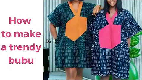 How to cut and sew a trendy bubu kaftan dress
