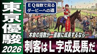 東京優駿（日本ダービー）2026　Ｇ１ＥＱ指数解析　あの大本命は一直線の成長型　ならば刺客はＬ字型成長馬の中にいる！　【計算する血統】No.279