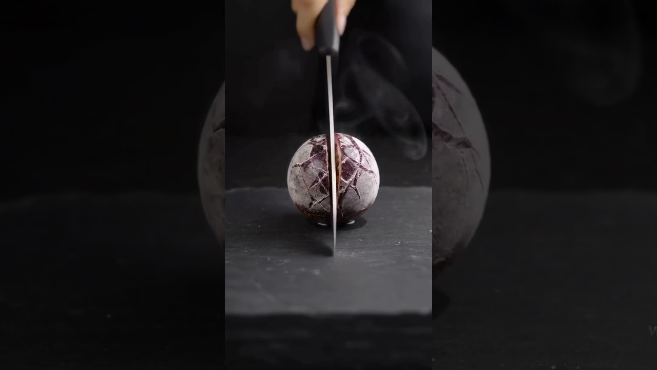 We Cut a Frozen Passion Fruit Full of Jelly Crystals! ❄️🍇 