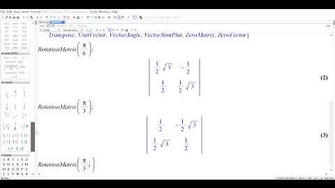 Meeting 12. Aljabar Linear dan Matrik dengan MAPLE 18