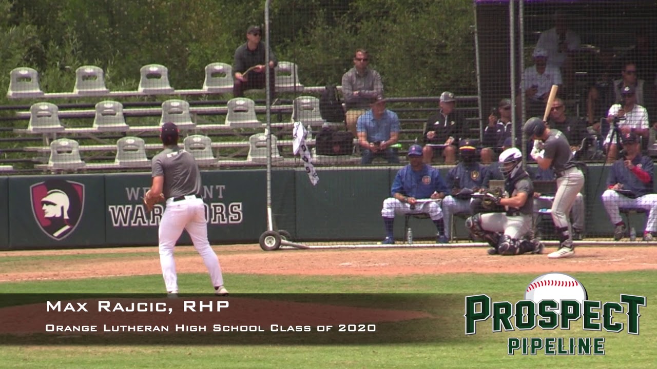 Max Rajcic Prospect Video, RHP, Orange Lutheran High School Class of 2020