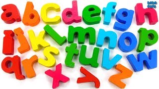 Learn Alphabet with Colorful Wooden Letters | Learn ABC's| Fun Alphabet Learning for Kids | ABC