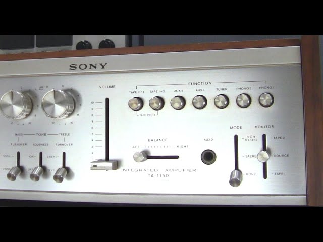 【青春のリグレット】SONY TA‐1150プリメインアンプ