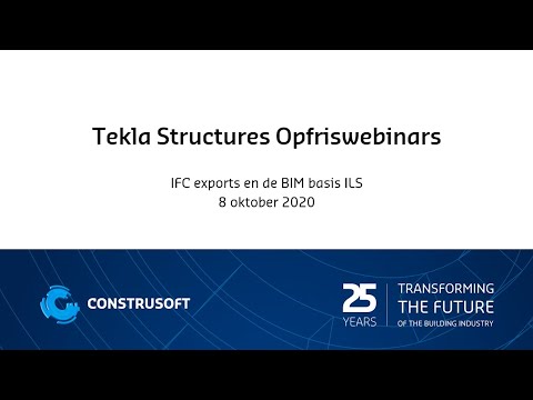 Tekla Opfriswebinars 2020 | IFC exports en de BIM basis ILS