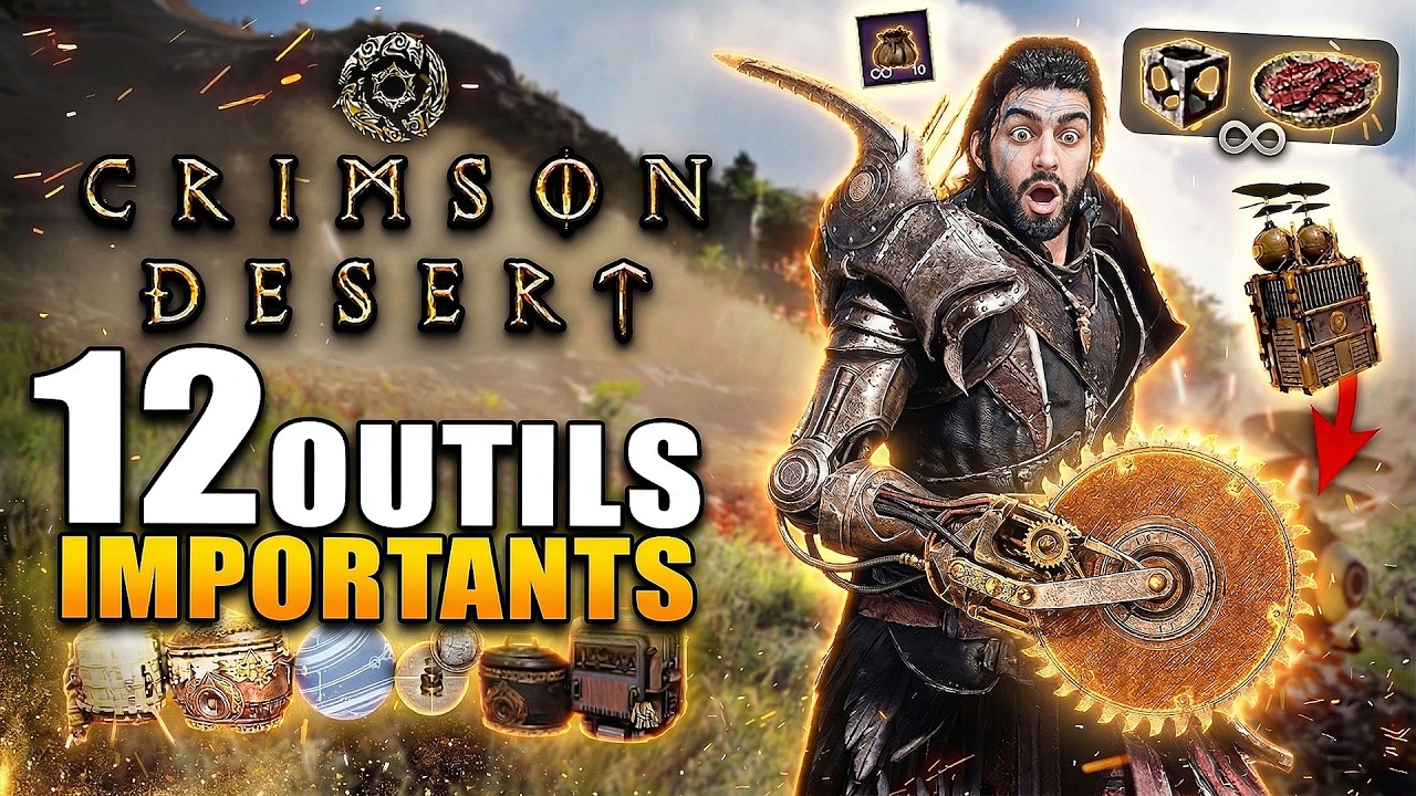 Crimson Desert : 12 OUTILS INCROYABLES ! Tronçonneuse, Drones, Nourriture INFINI ...
