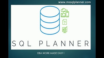 SQL Planner Demo (SQL Monitoring , Analyse SQL server health, Alerts, Backup - free tool)
