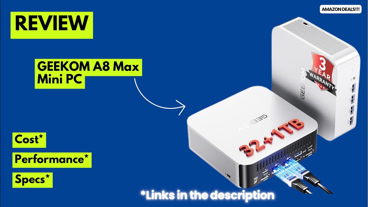 GEEKOM A8 Max Mini PC Review 🚀 Ryzen 9 8945HS | 32GB DDR5 | 2.5G