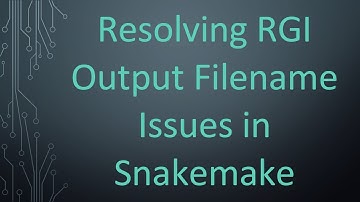 Resolving RGI Output Filename Issues in Snakemake