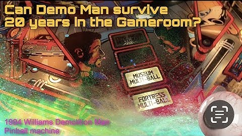 Is it even possible? DEMOLITION MAN Pinball Machine 20 years in our Gameroom