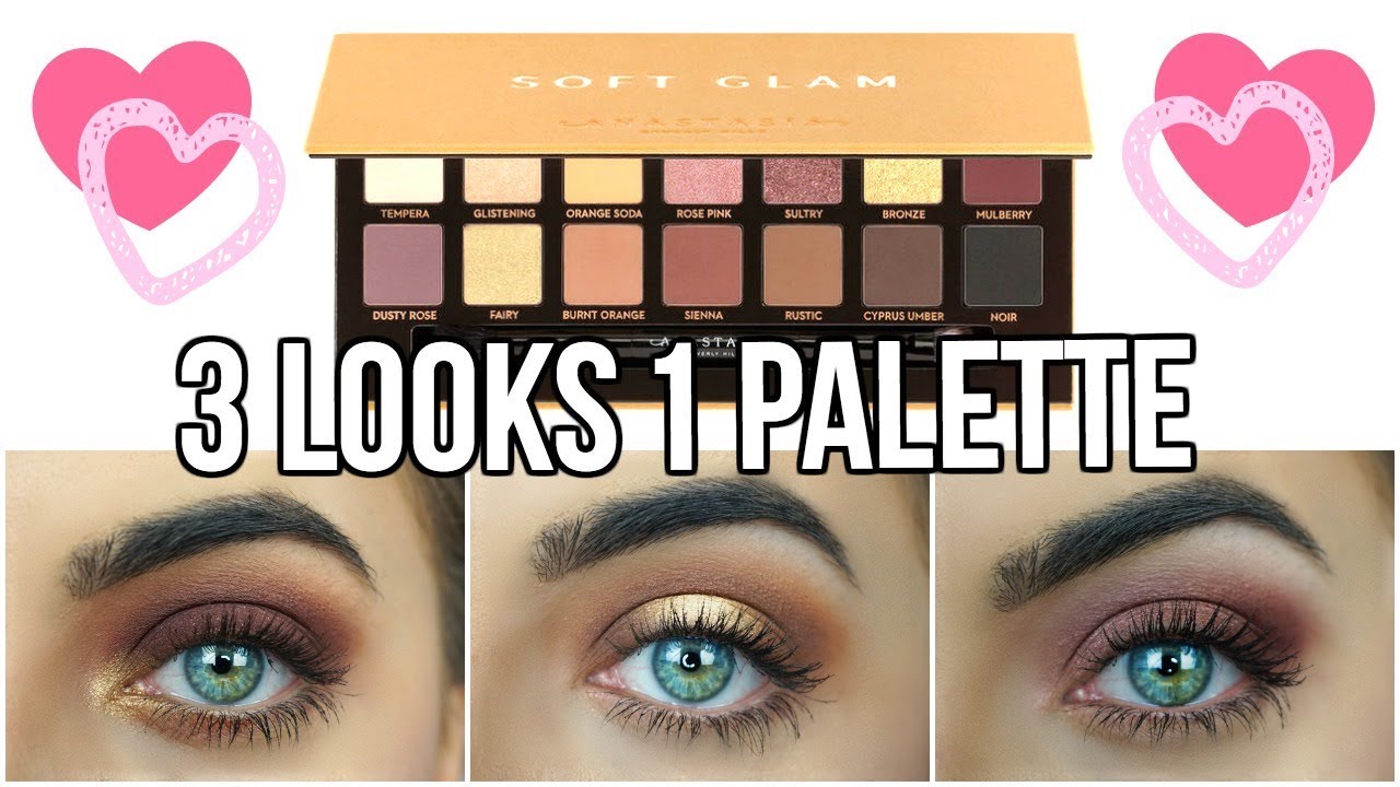 NEW Anastasia Beverly Hills Soft Glam Tutorial 3 Looks 1 Palette