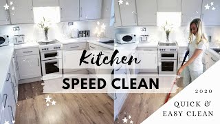 QUICK KITCHEN CLEAN UP | HOW TO MAKE CLEANING EASIER AND FASTER | SPEED CLEAN UK