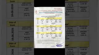 🎓 UG Semester-2 CIA Examination Schedule Released | Exam Date Out 2026 #SDGDC #lnmu #exam