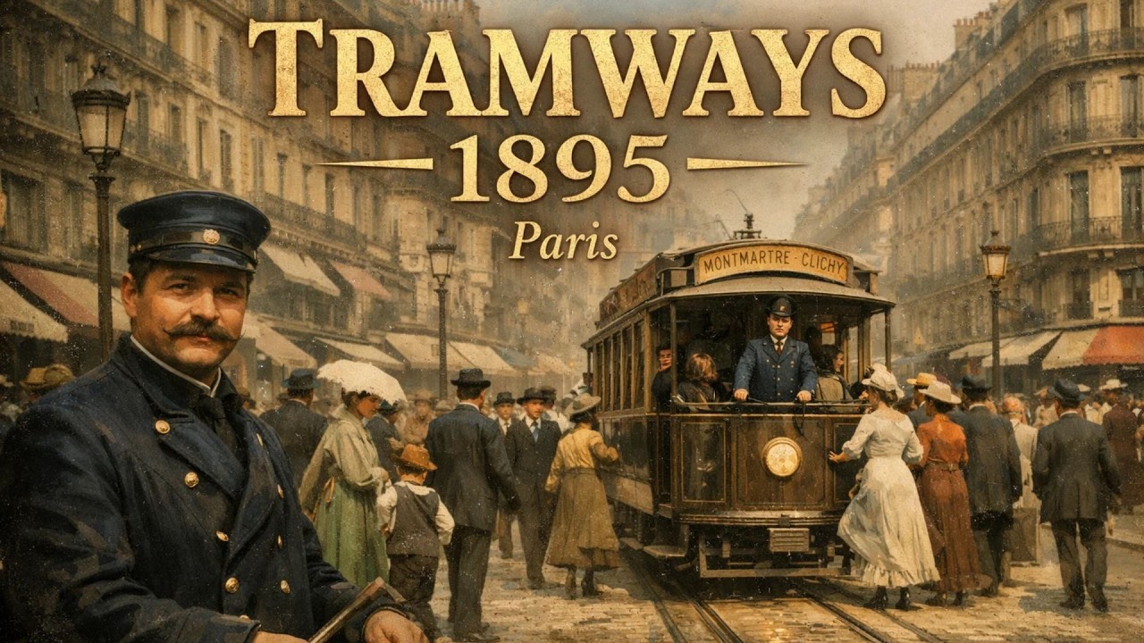 Ainsi étaient les tramways de Paris en 1895