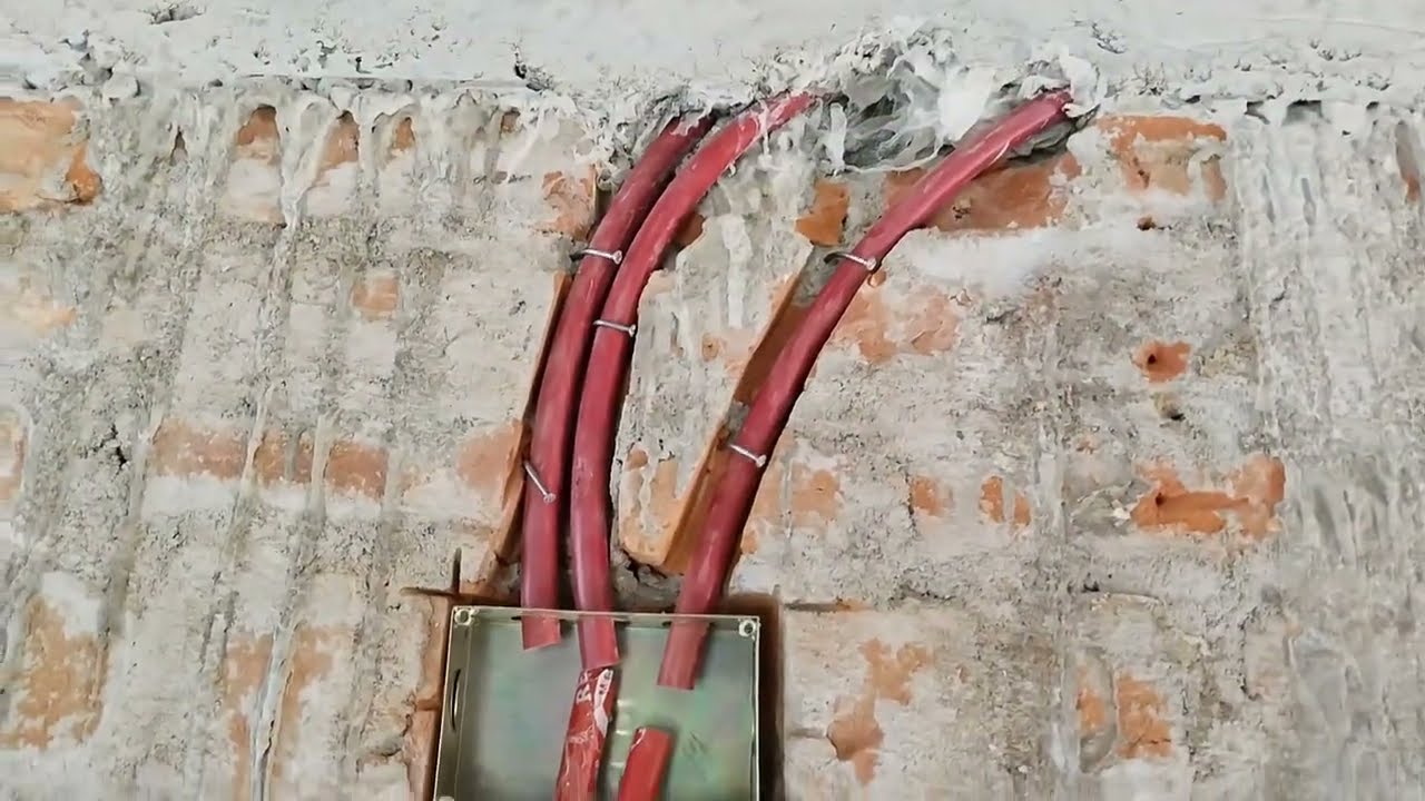 Wall cutting pipe o bord fitting electric ⚡।। ওয়াল কাটিং বোর্ড ফিটিং video #electrical  