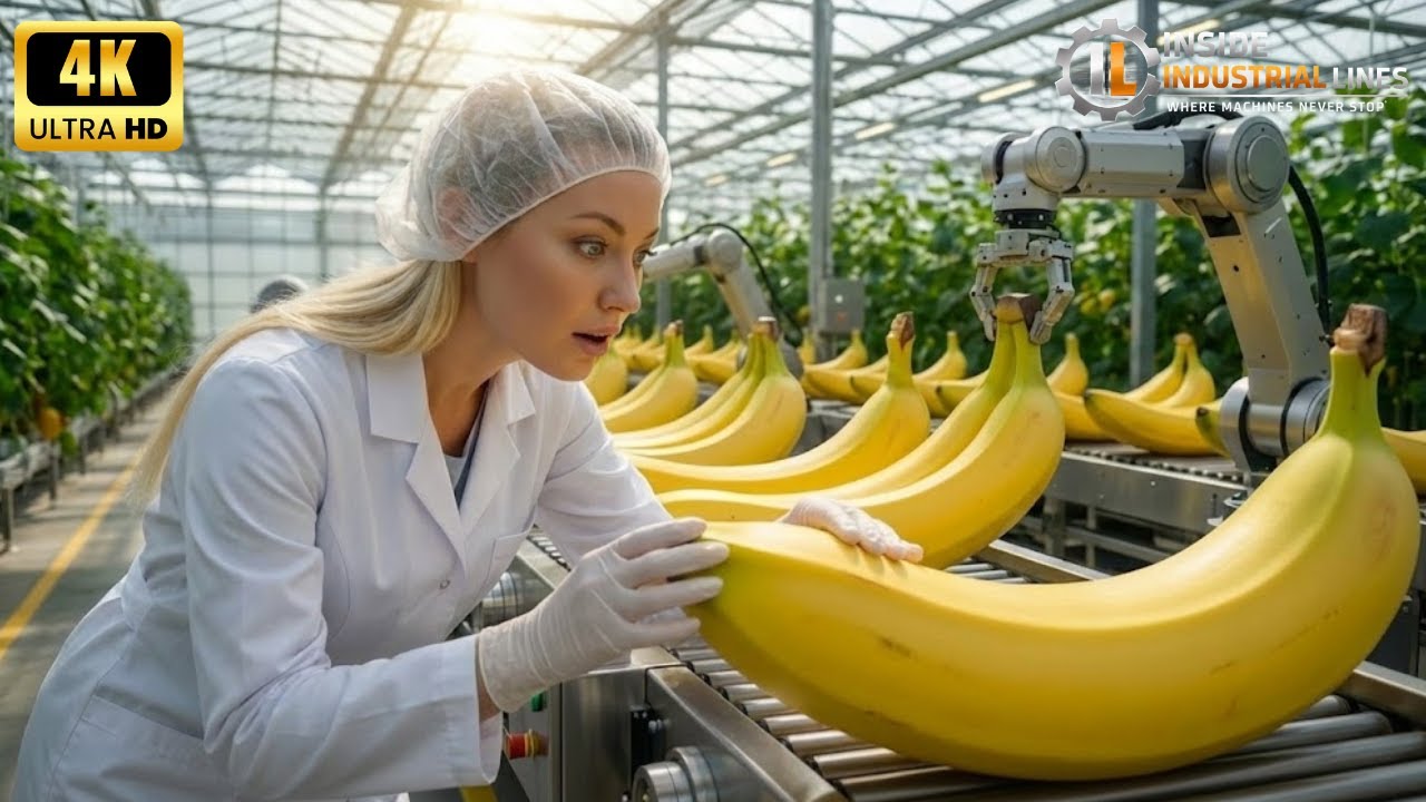 Incredible! Inside the World's Largest High-Tech Banana Stem Production Plant