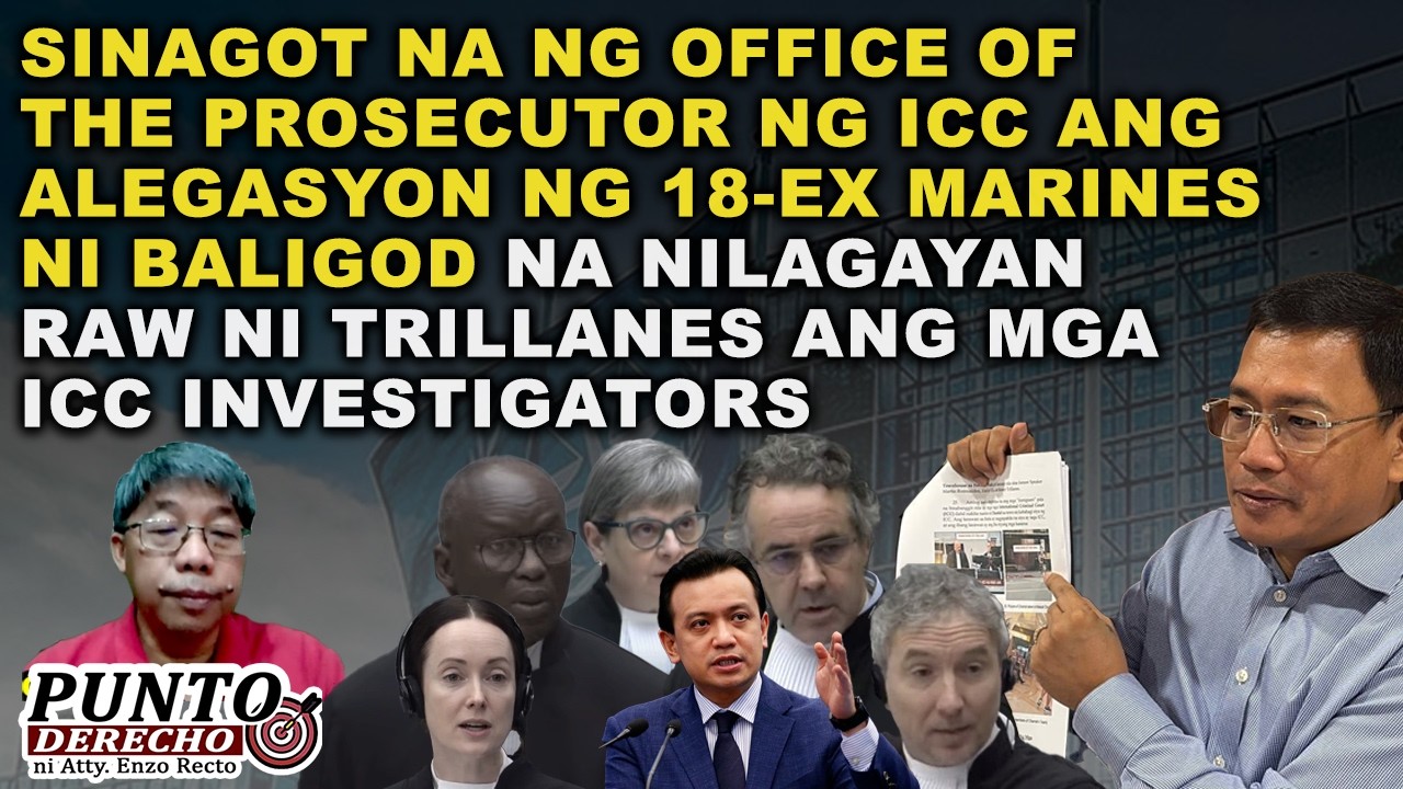 SINAGOT NA NG OFFICE OF THE PROSECUTOR NG ICC ANG ALEGASYON NG 18-EX MARINES NI BALIGOD