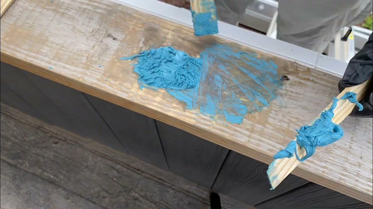 How to use Bondo to repair hole in wood. YouTube