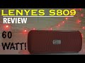 LENYES S809 REVIEW - 60 W Budget Bluetooth Speaker! (audio sample vs Sony XB23)