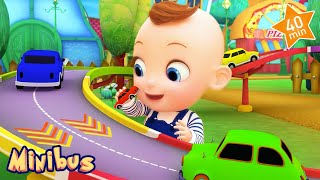 baby plays with toy cars more nursery rhymes kids songs minibus