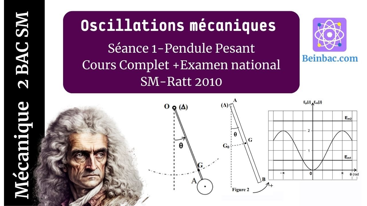 2Bac SM BIOF| Les oscillations mécaniques -Séance 1- Pendule pensant cours complet +Examen Ratt 2010