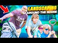 ANTHONY&#39;S FIRST JOB | LANDSCAPING AROUND THE HOUSE