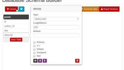 MYSQL Database Generator