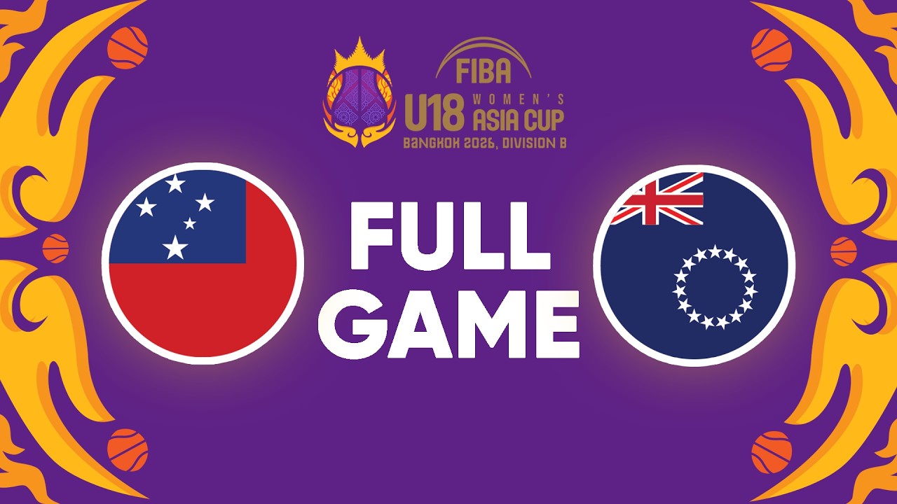 Division B | Samoa v Cook Islands | Full Basketball Game | FIBA U18 Women's Asia Cup 2026