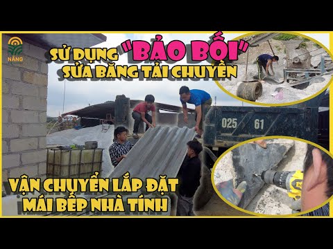 Video #510 VậN Chuyển Lắp Đặt Tấm lợp fibro xi-măng Nhà Tính... - youtube