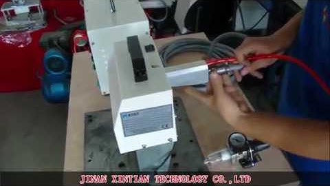 portable dot peen marking machine with Touch screen XTQBX 110B Line connection