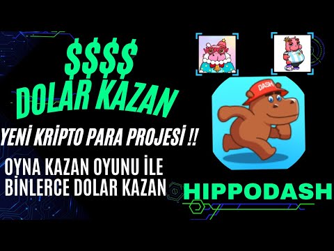 Oyna Kazan Hıppo Dash Nft Oyunu İle Hip Token Kazan Binance Destekli Proje #kripto #airdrop #nft