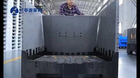 How to use collapsible pallet container?