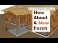 How To Add Porch With Gable Roof To Match Existing Architecture - Framing Detail Examples