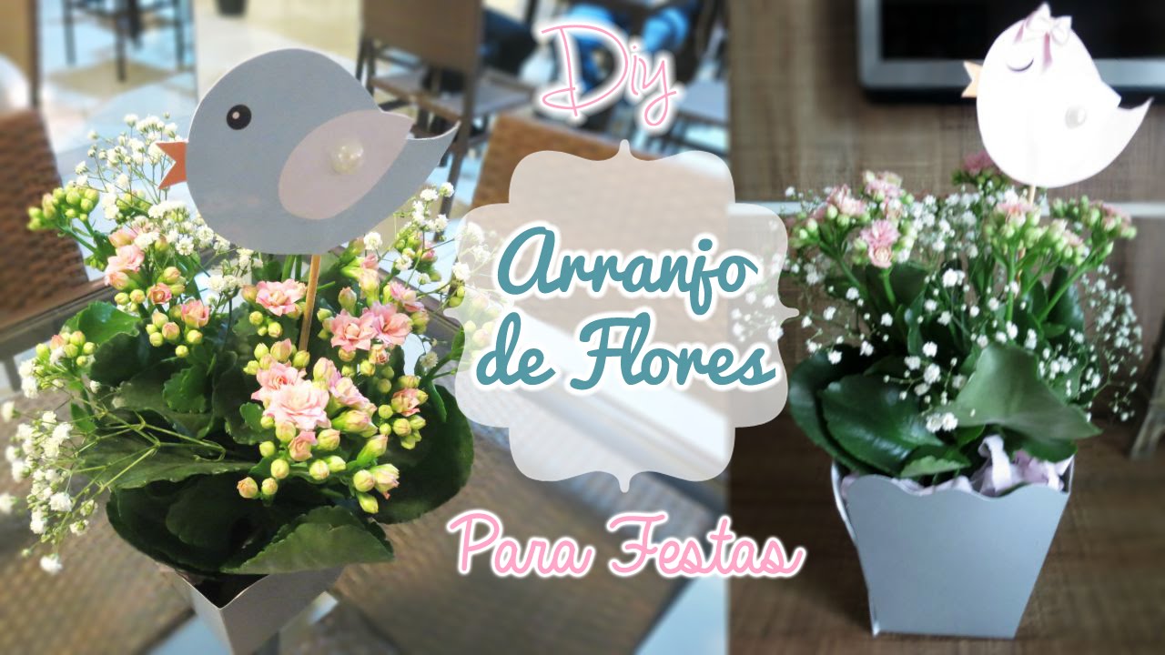 Como Fazer Vasinho de Flores / Arranjo de Mesa para Festas - thptnganamst.edu.vn