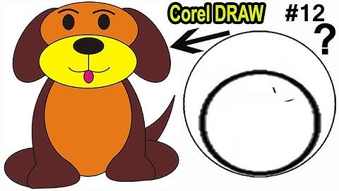 Corel Draw me dog kese banaye  how to make a dog in corel draw #Coreldraw #Desine #012