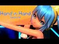 [1080P Full風] Hand in Hand - Hatsune Miku 初音ミク Project DIVA Arcade English lyrics Romaji subtitles