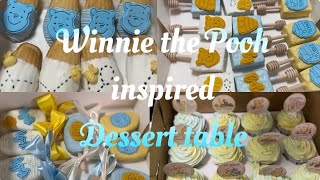 Baby Shower Dessert Table | Let’s make Winnie the Pooh treats together!