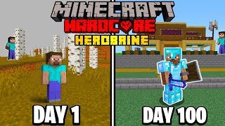 I Survived 100 Days in Herobrine World in Minecraft Hardcore! Episode#1 (Hindi)