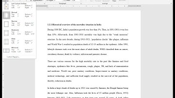 How to set Thesis Margin to 1.5 inch
