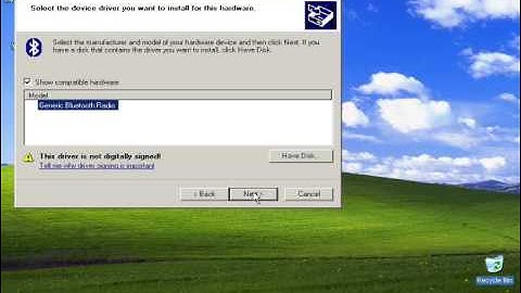 Install ES 388 Bluetooth Dongle Driver Manually