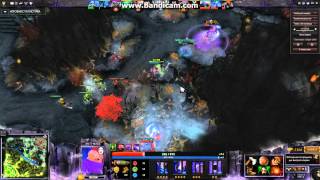 Roshan steal and full team wipe. Dota 2 B/\ACTb