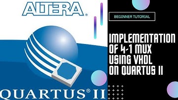 Implementation Of 4 to 1 MUX Using VHDL