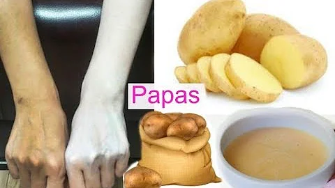 ¿Cómo aclarar la piel con papa?