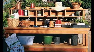 15 Potting Bench Plans To Make Gardening Work Easy Potting bench is going to add luxury to your gardening experience with these free plans; moreover, it is an essential technique to