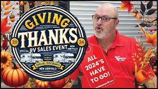 🍂 Giving Thanks RV Sales Event – Huge Discounts, Free Yeti Cooler, Catered Lunch 11-2 & Giveaways! 🚐